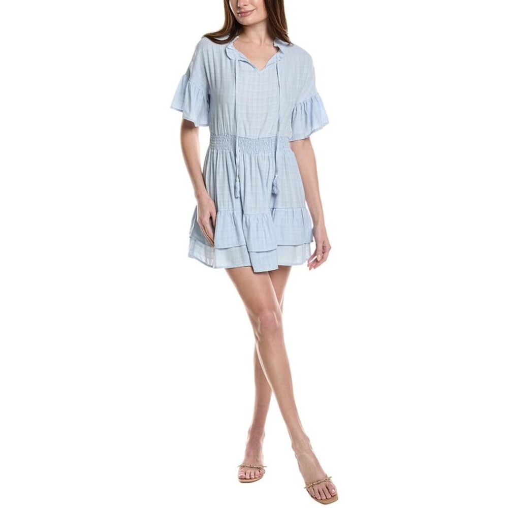 Maison Maar Womens  Mini Dress, Blue